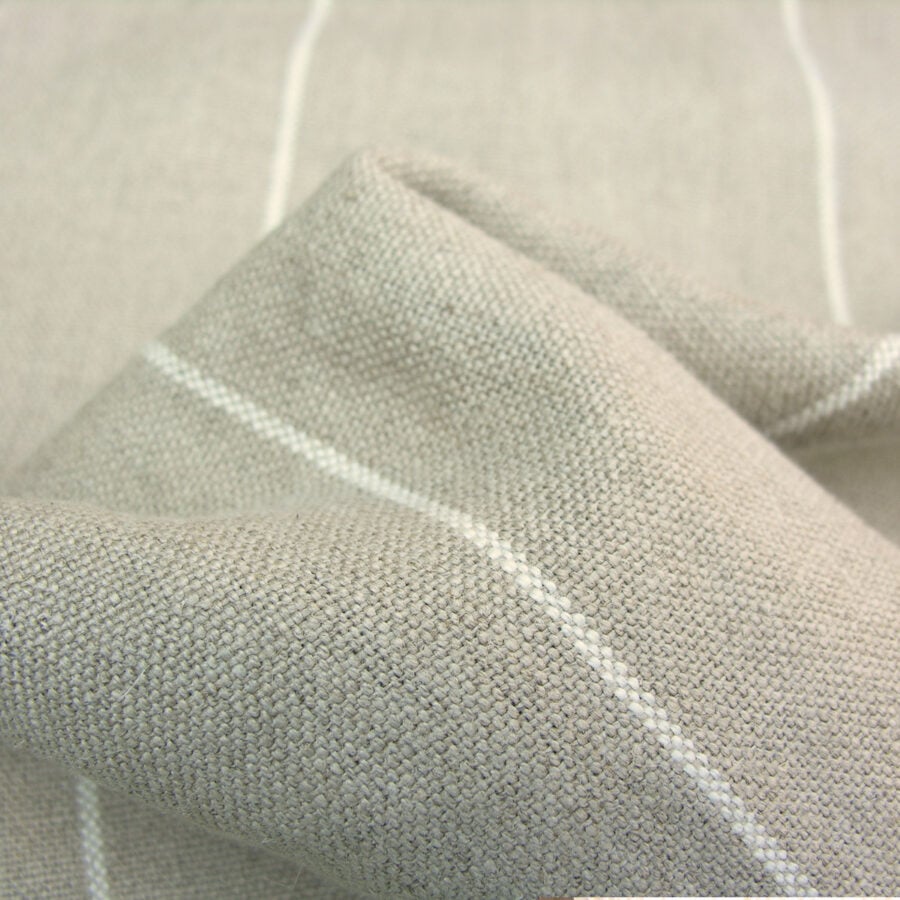 Linen Stripe York - White