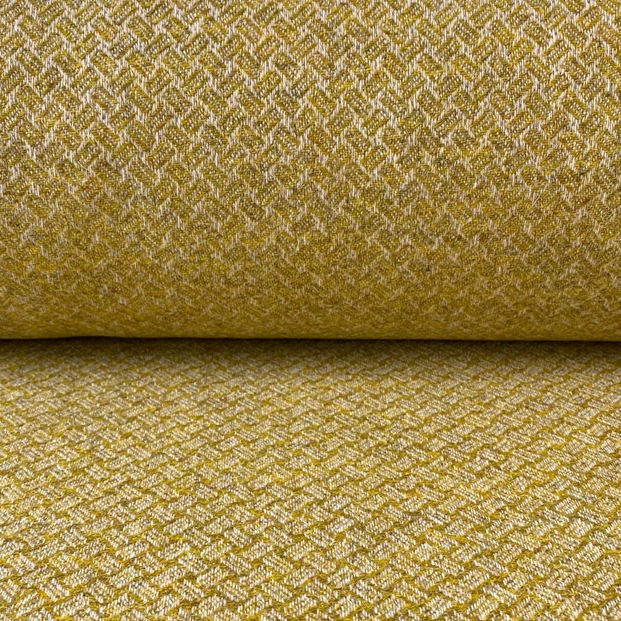 wool fabric in mustard