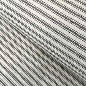 Extra Wide Hector Ticking Stripe - Black - Image 1