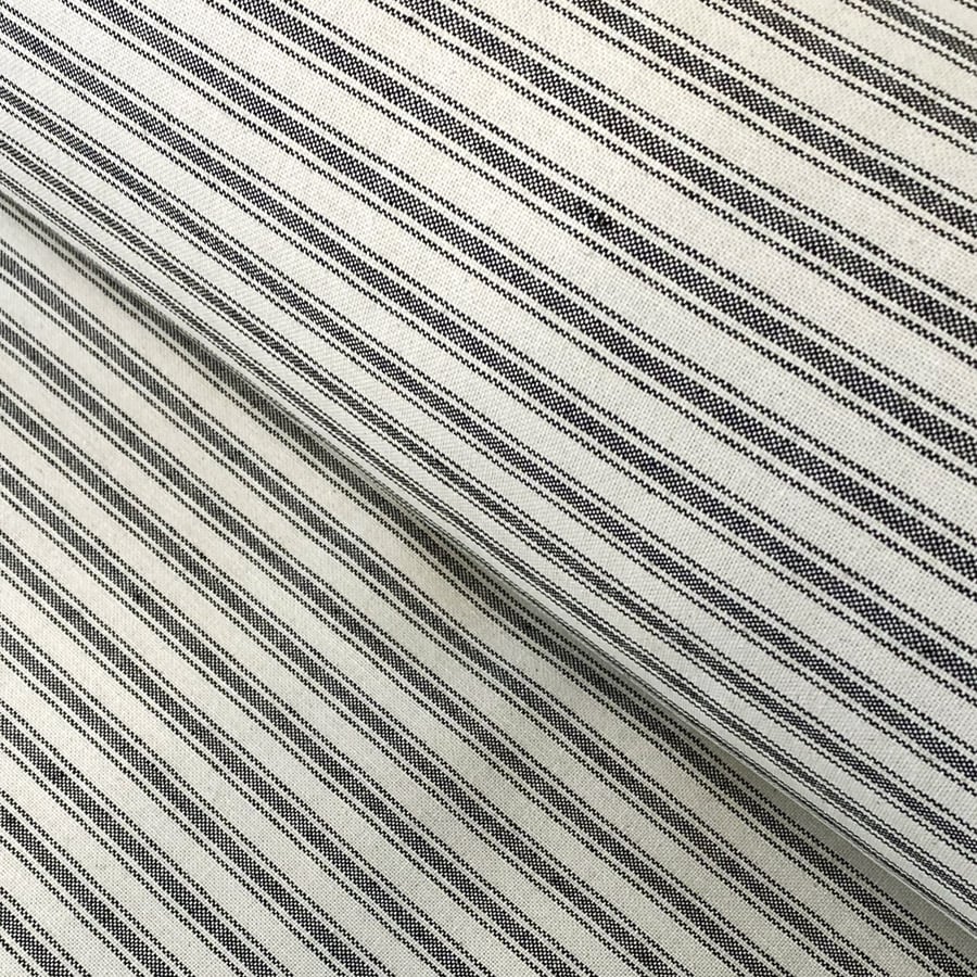 Extra Wide Hector Ticking Stripe - Black
