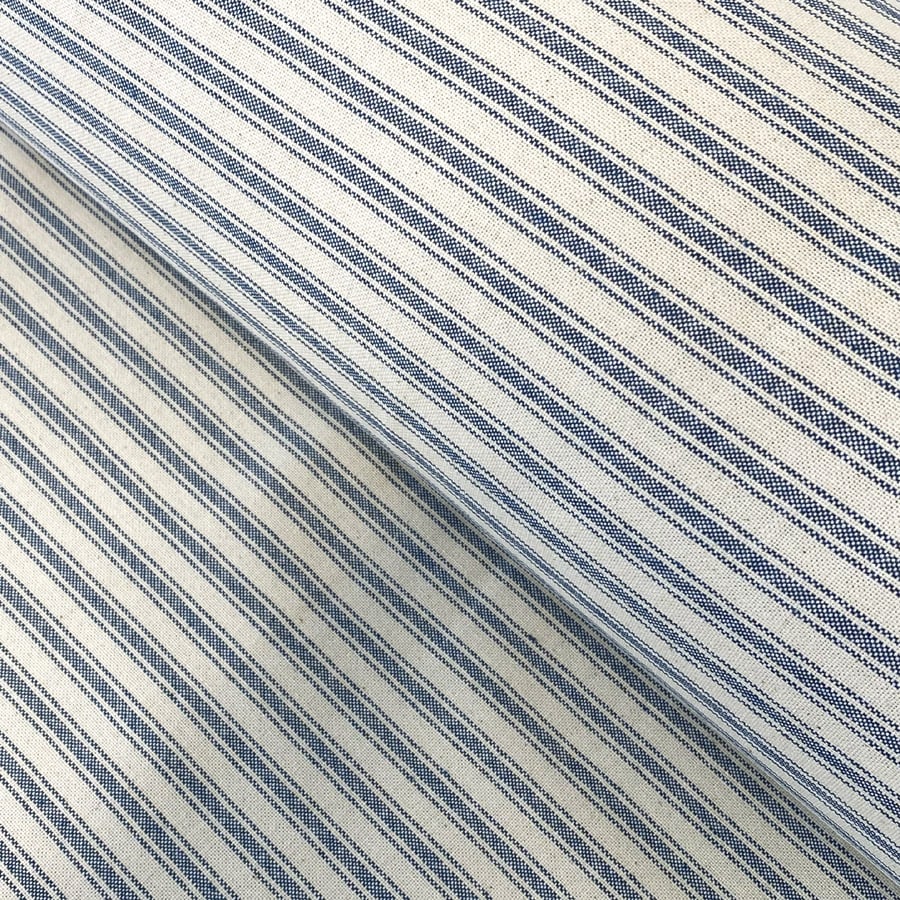Extra Wide Hector Ticking Stripe - Indigo