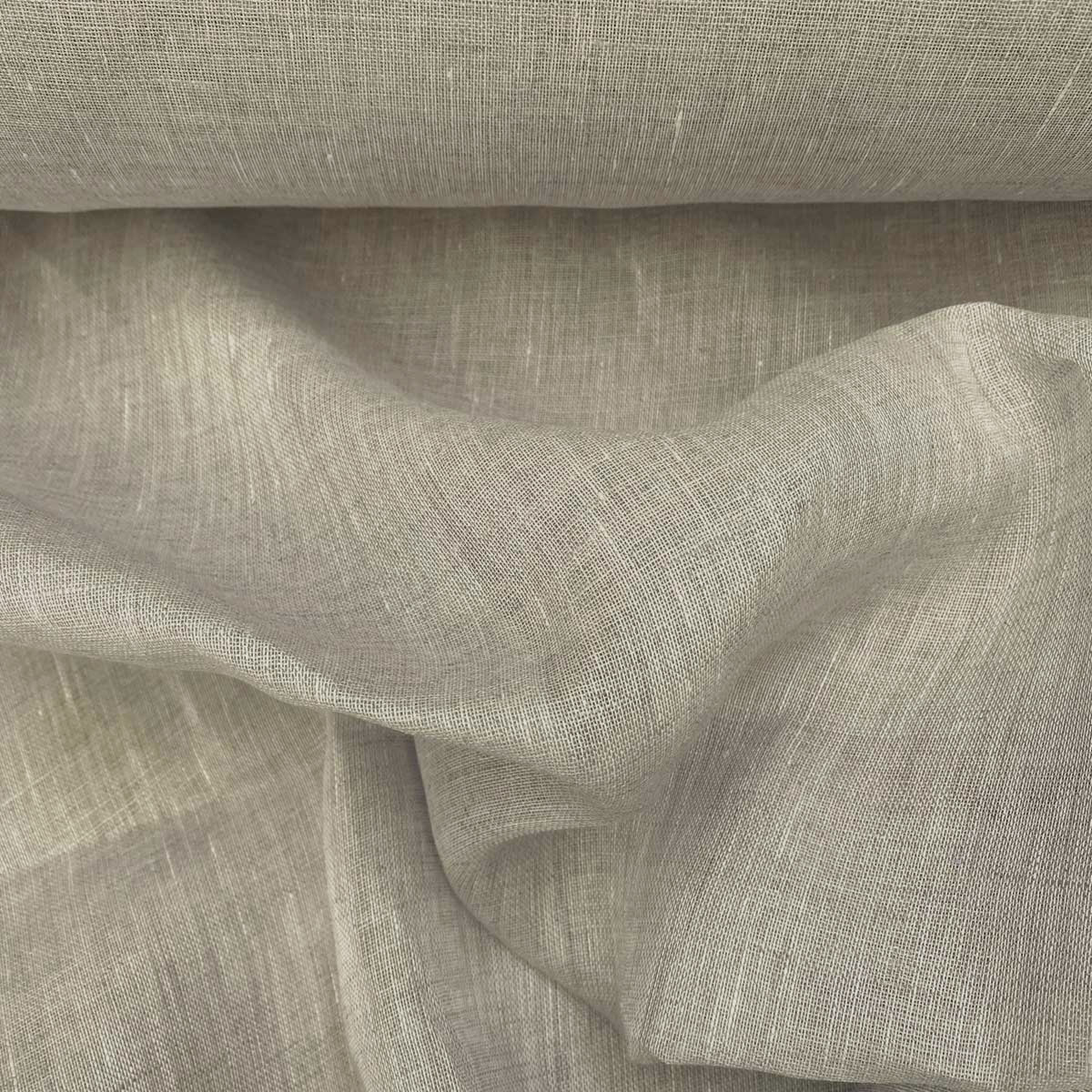 Extra Wide Linen Sheer - Natural - Image 2