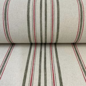Extra Wide Maurice Stripe - Strawberry and Moss - Image 3