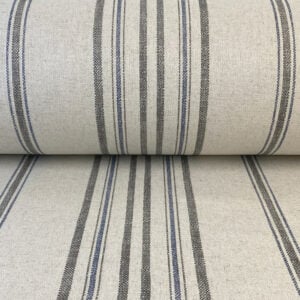 Extra Wide Maurice Stripe Grey and Indigo - Image 3