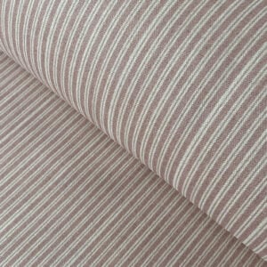 Extra Wide Pinstripe Print - Carnation