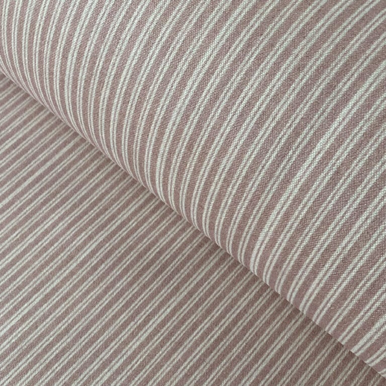 Extra Wide Pinstripe Print - Carnation