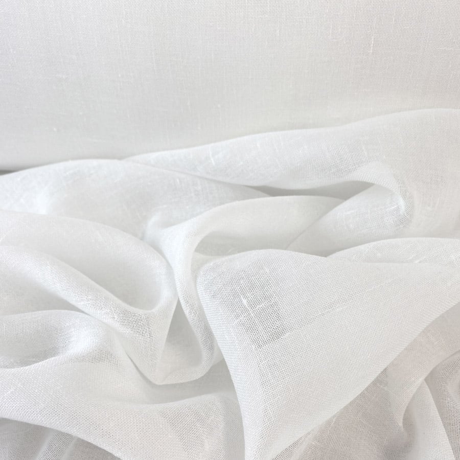 Extra Wide Weighted Sheer Newlyn White - Image 2