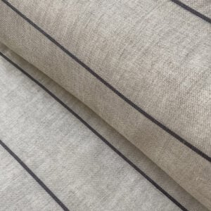 Extra Wide Sheer Stripe - Charcoal - Image 1