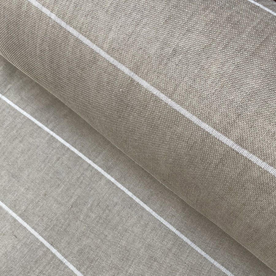 Extra Wide Sheer Stripe - White