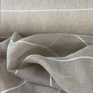Extra Wide Sheer Stripe - White - Image 2