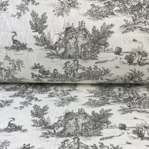 Extra Wide Toile Arcadian - Charcoal - Image 3
