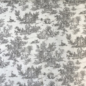 Extra Wide Toile Arcadian - Charcoal - Image 4