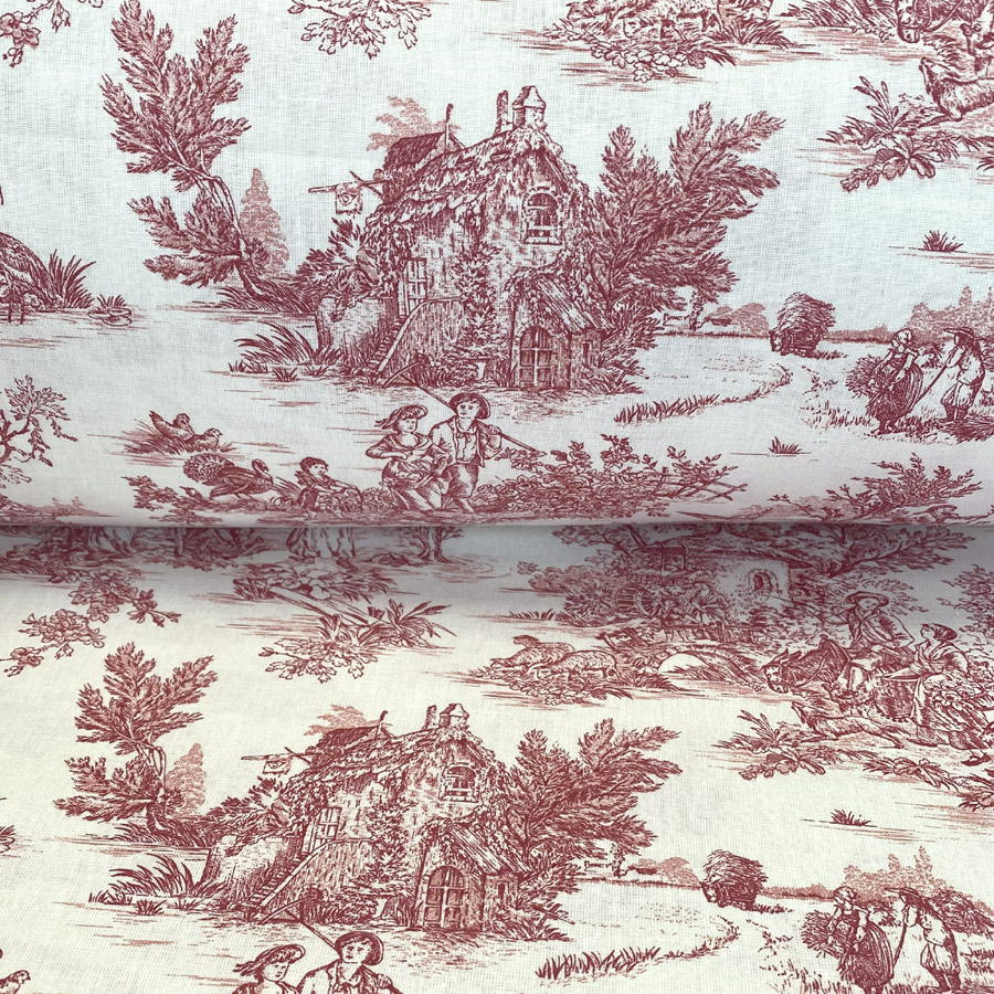 Extra Wide Toile Arcadian - Peony - Image 3