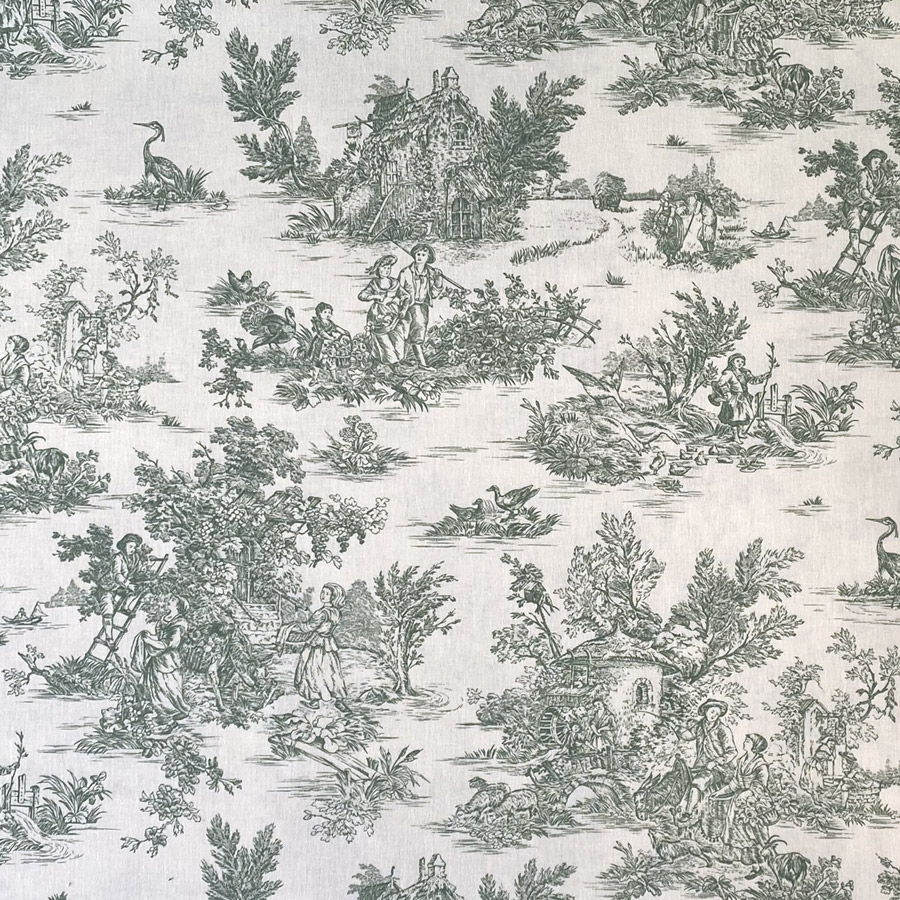 Extra Wide Toile Arcadian - Soft Green - Image 2