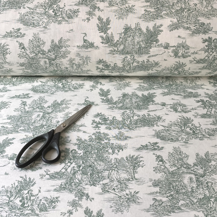 Extra Wide Toile Arcadian - Soft Green - Image 5