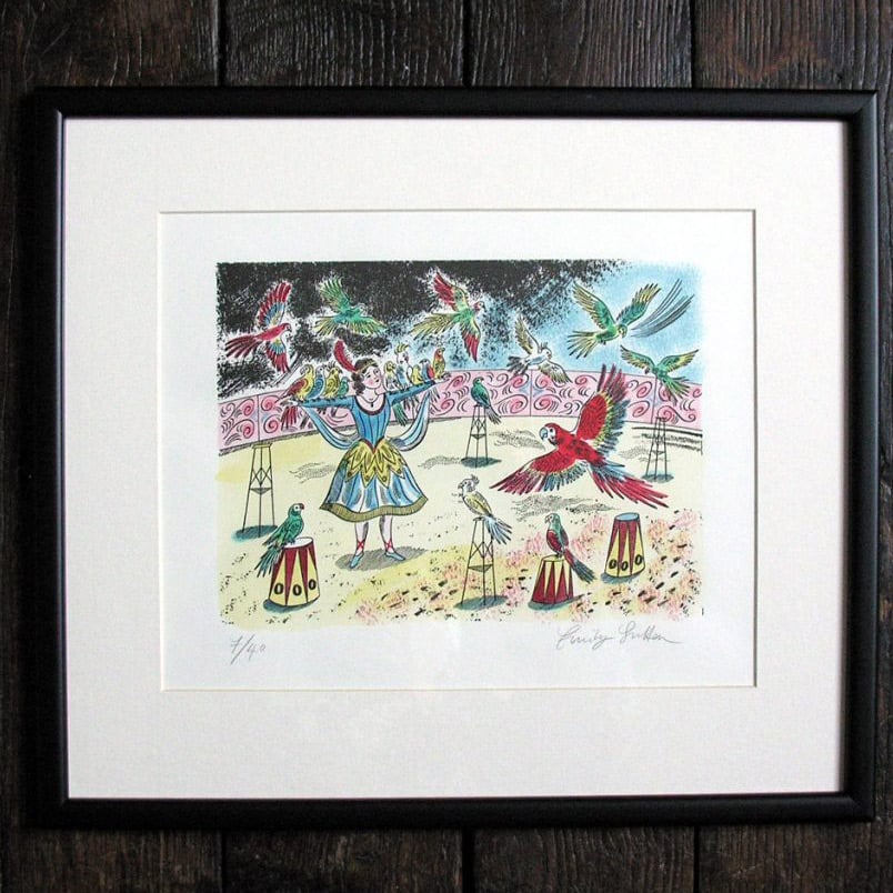 Parrot Show, Framed Print by Emily Sutton - Image 2