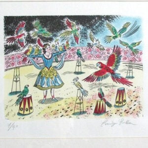 Parrot Show, Framed Print by Emily Sutton - Image 1
