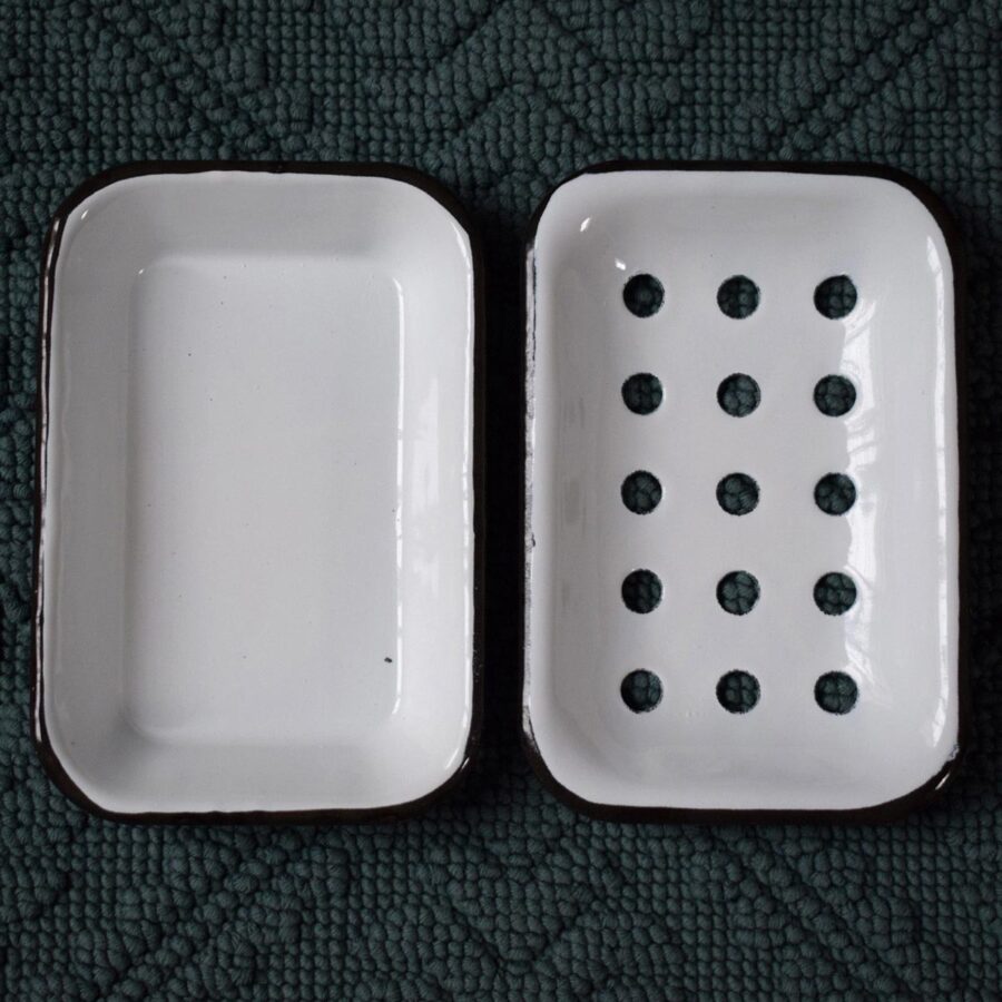 Enameled Two-Part Soap Dish - Image 3