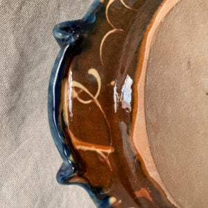 Burgundy Pottery Oval Serving Dish - FCPBOV - Image 4