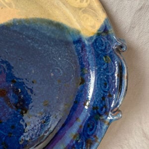 Burgundy Pottery Oval Serving Dish - FCPBOV - Image 3