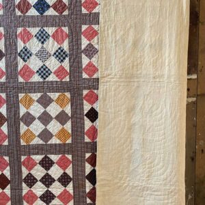 C1880's American Patchwork Quilt - FEBPQ4 - Image 4