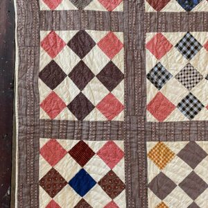 C1880's American Patchwork Quilt - FEBPQ4 - Image 1