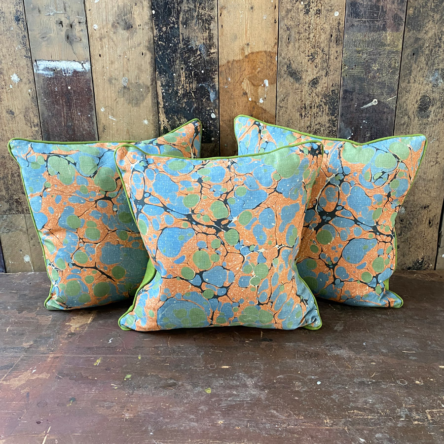 Folio 2 Linen Cushion - Green - Image 4