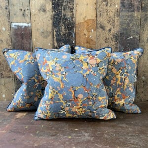 Folio 1 Linen Cushion - Blue - Image 4