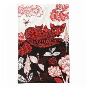 Fox and Cubs Tea Towel - Image 1