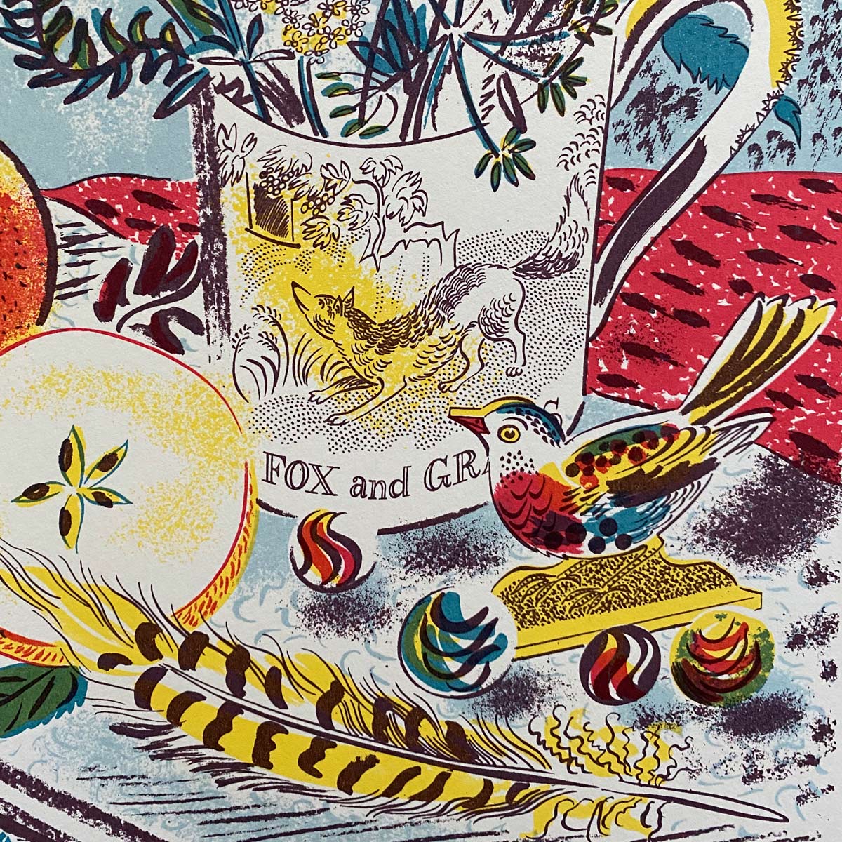 Fox and Grapes by Emily Sutton, Framed - Image 1