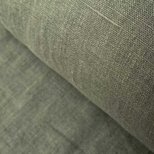 French Washed Linen - Forest Green - Image 3