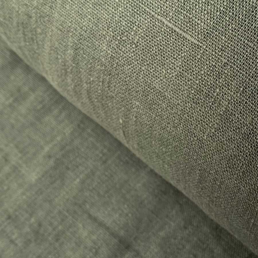 French Washed Linen - Forest Green - Image 3