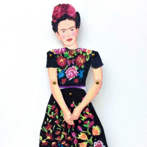 Frida Kahlo - Cut out & make paper puppet - Image 2