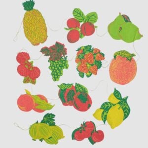 Recycled Paper Garland - Fruit - Image 1