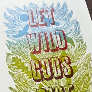 Wild Folk Letterpress Poster by Tamsin Abbott & Jackie Morris - Image 2