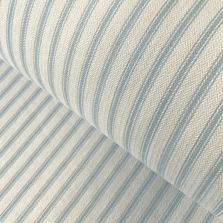 Hampton Ticking - Seagreen and Ivory - Image 5