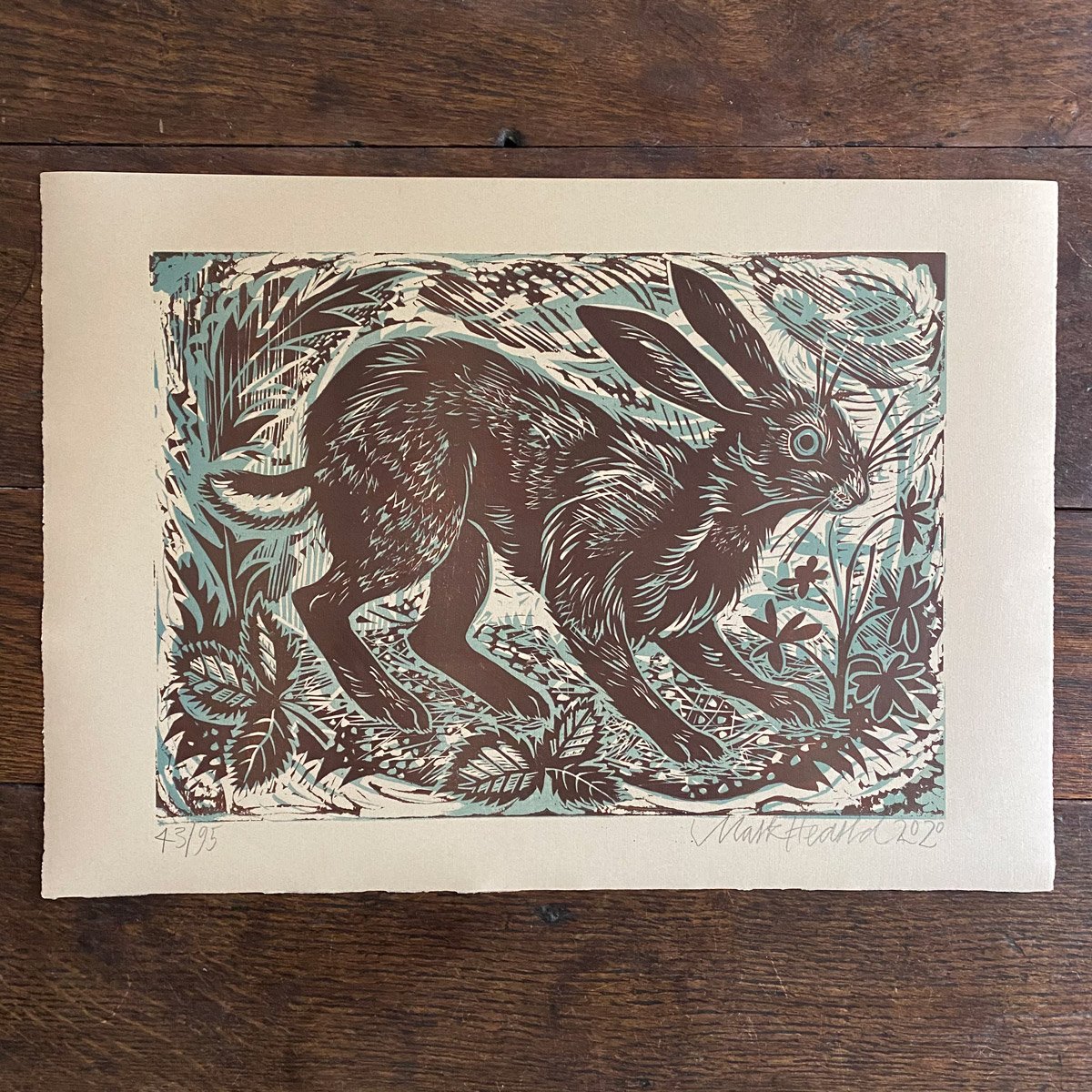Hare, Unframed Print by Mark Hearld - Image 2