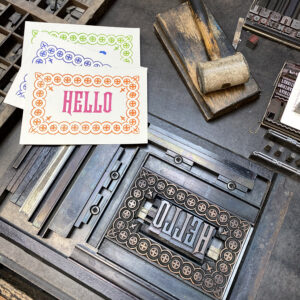 Hello - Letterpress Postcard Set - Image 4