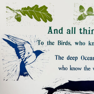 Pledge Letterpress Poster by Jackie Morris - Image 4