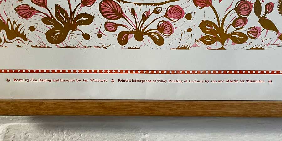 Forest of Beauty, Letterpress Poster Jen Whiskerd - Image 4
