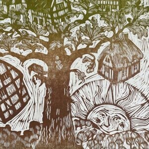 Plant an Acorn, Letterpress Poster Jen Whiskerd - Image 2