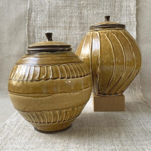 Kat Wheeler Large Jar - Tan KWJT2 - Image 5