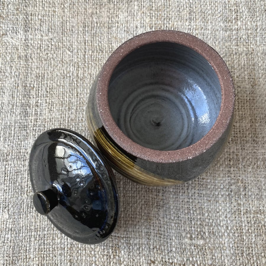 Kat Wheeler Sugar Jar - Black KWSU1 - Image 3