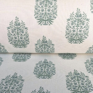 Kamala on Ivory - Soft Green and Duckegg - Image 3