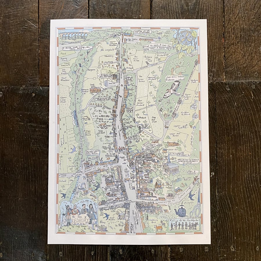 The Town of Ledbury Print by Katy Alston - Image 3