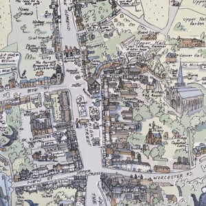 The Town of Ledbury Print by Katy Alston - Image 2