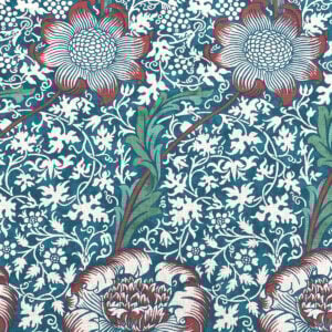 Ben Pentreath for Morris & Co: Kennett in Aqua and Pink - Image 2