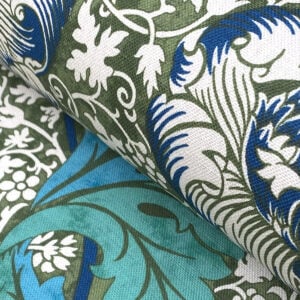 Ben Pentreath for Morris & Co: Kennett in Olive and Turquoise