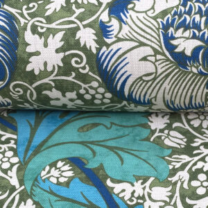 Ben Pentreath for Morris & Co: Kennett in Olive and Turquoise - Image 3