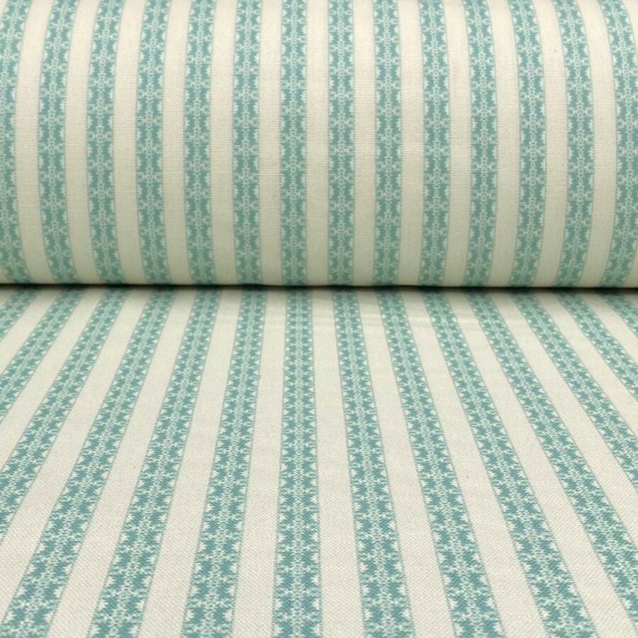 Keswick Stripe - Seagreen and Ivory - Image 3